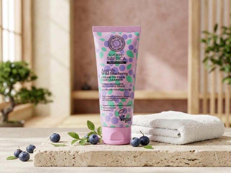 Crema limpiadora facial espumosa Blueberry Siberica Natura Siberica 100 ml