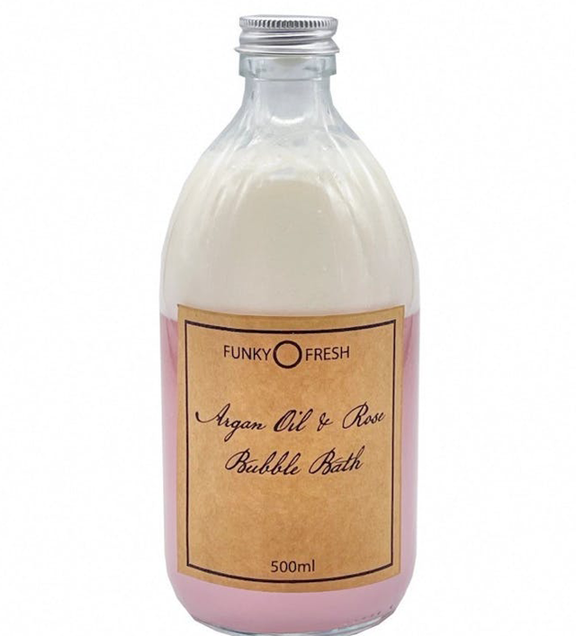 Funky baño de burbujas con Argán y rosas 500 ml