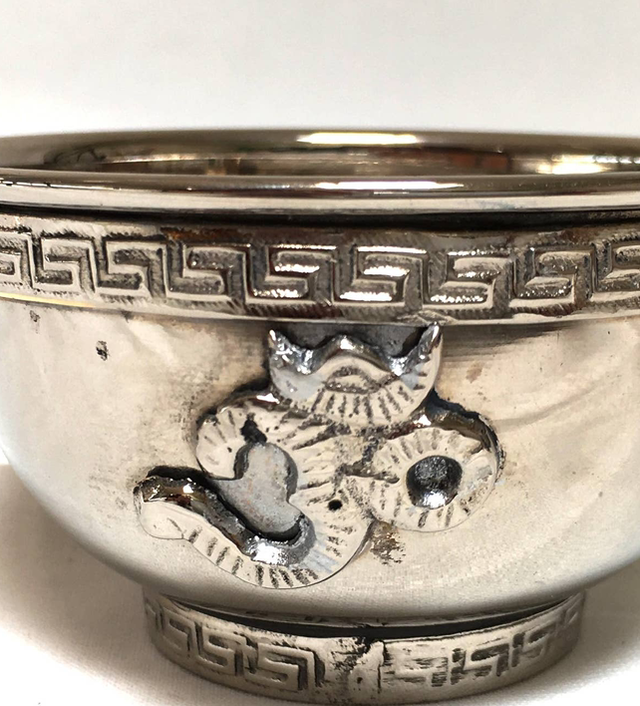 Quemador de incienso tibetano/cuenco de ofren