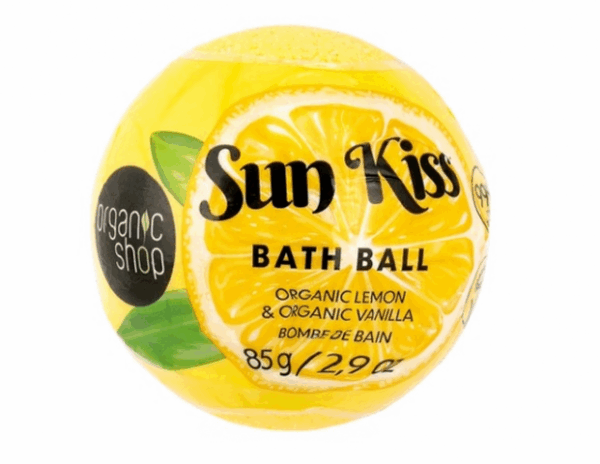 Bomba baño limón y vainilla orgánica 85g