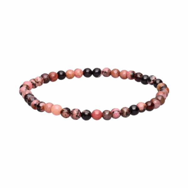 Pulsera de Rodonita 4mm Pulsera de Rodonita 4mm