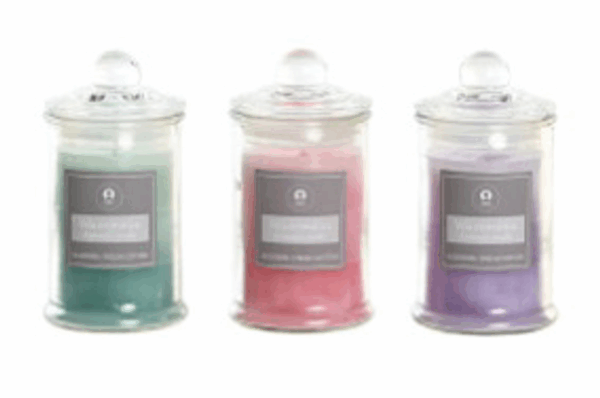 Vela cristal 6X6X11 98 GR, 28 Horas