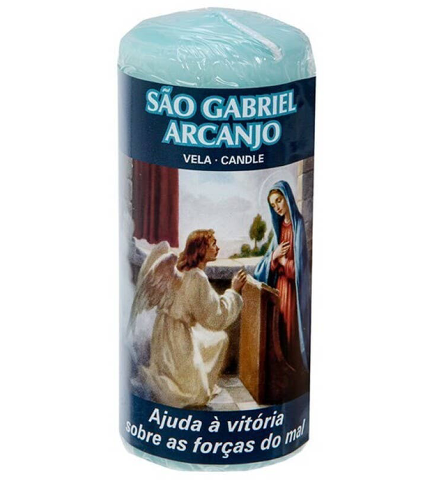 Vela Pilar 4,8x12cm San Gabriel Arcángel