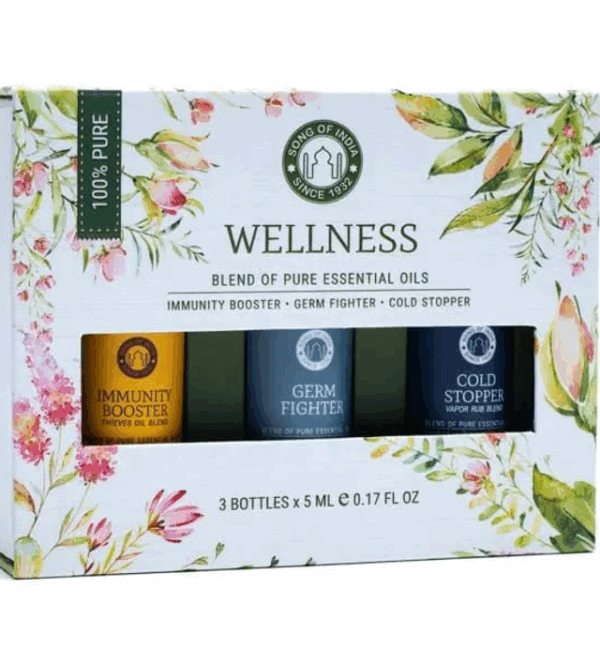 Set de aceites esenciales Aromaterapia Wellness Song of India 3X5 ml