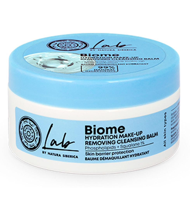 Lab Biome, espuma desmaquillante hidratante para piel sensible y contorno ojos.