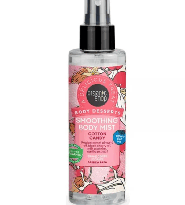 Bruma corporal de algodón de azucar