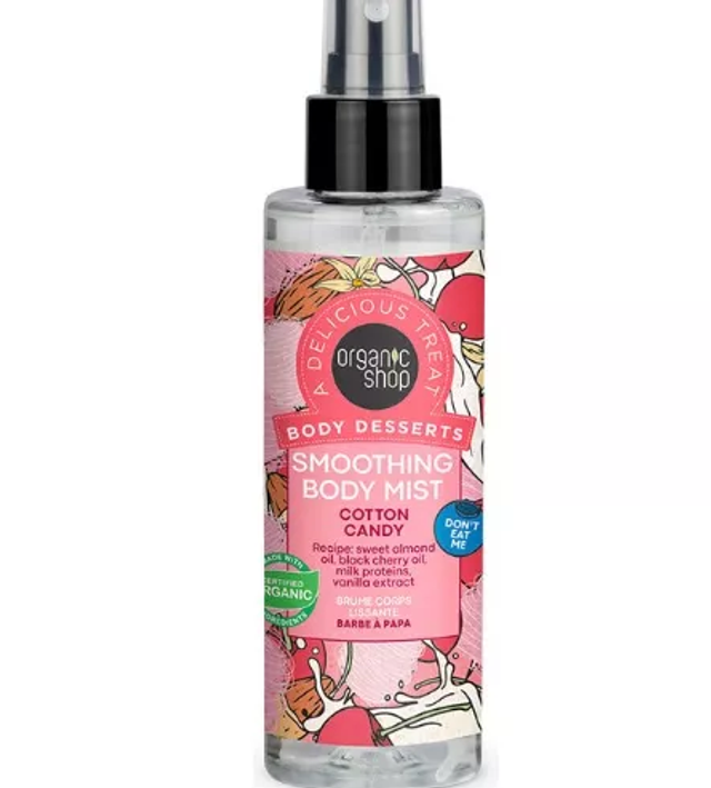 Bruma corporal de algodón de azucar