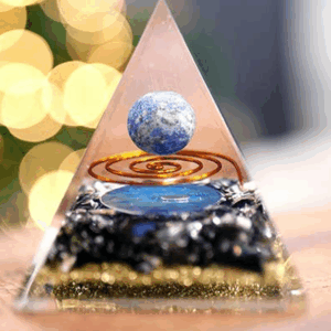 pirámide esférica de orgonita – lapislázuli