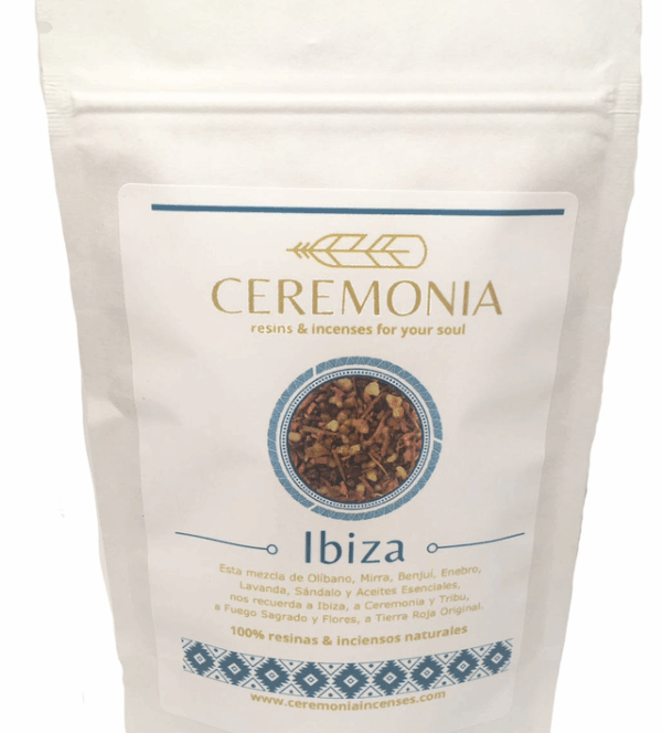 Incienso Ibiza 100g Mezcla con aroma cálido y avainillado.