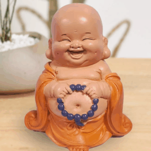 Estatuilla de Buda sonriente – Amuleto de buena suerte –