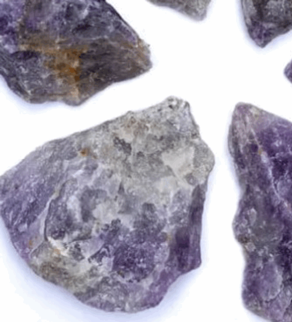 Amatista Chevron en bruto