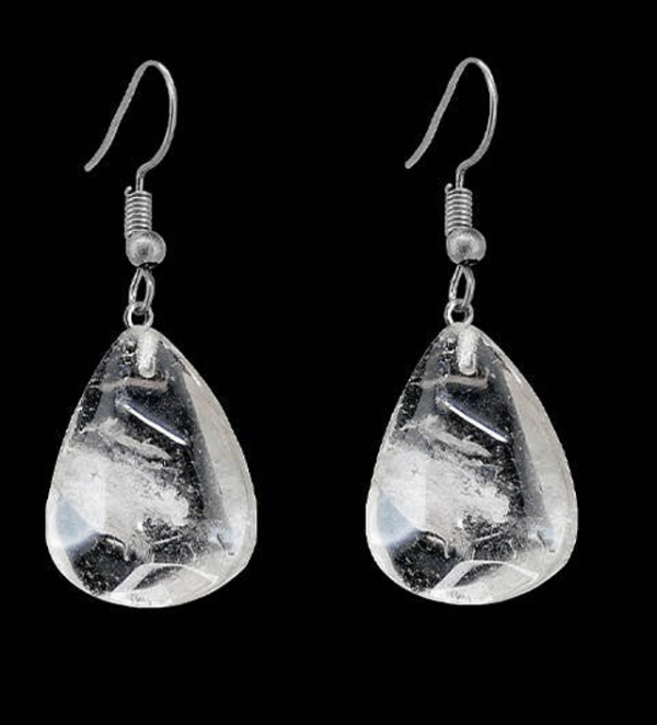 Pendientes de Cuarzo Ahumado Gota BP