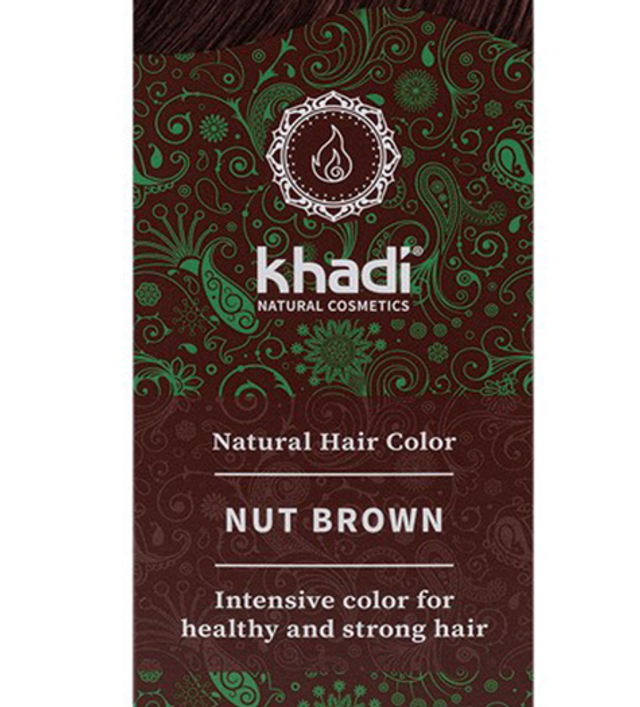 Tinte natural con gemna castaño avellana khadi 100g