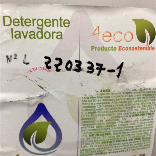 Detergente Lavadora Base