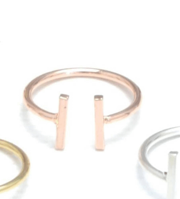 Anillo de barra doble + pulsera