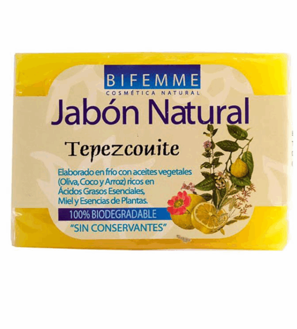 Jabón Natural tepezcouite Bifemme 100g
