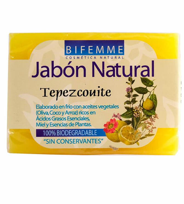 Jabón Natural tepezcouite Bifemme 100g