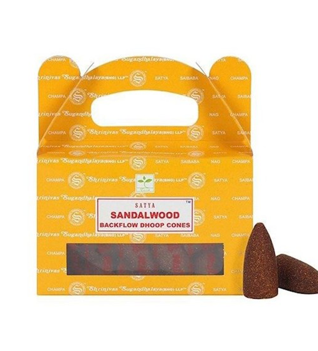 Conos de incienso para cascada de sándalo SATYA 75G
