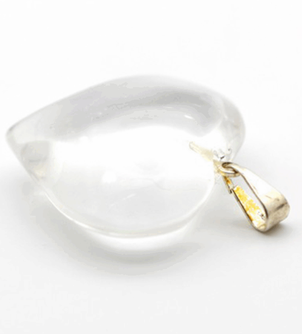 Colgante corazón de cuarzo