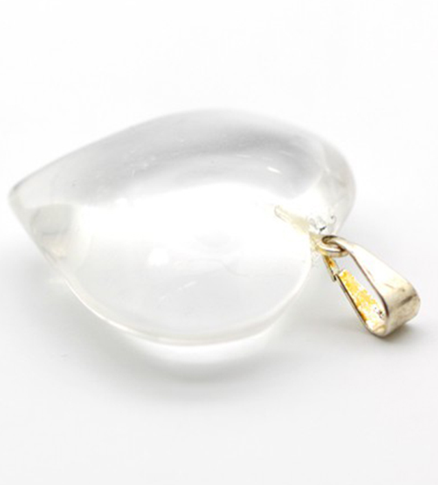 Colgante corazón de cuarzo