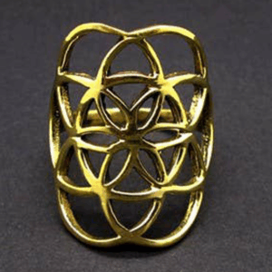 Anillo de Bronce Flor de la Vida -7-