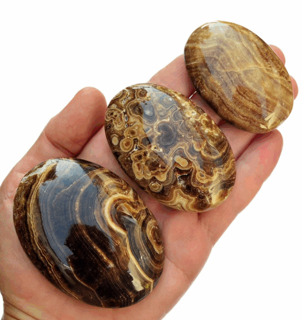 Piedra Palma Calcita Chocolate (45mm - 75mm) Piedra Palma Calcita Chocolate (45mm – 75mm)