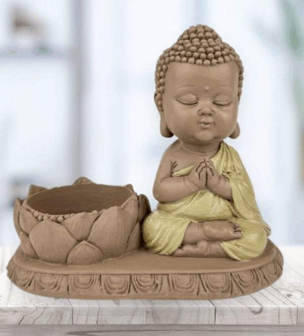 Estatuilla de Buda – Portavelas CH03 – Decoración Zen y Feng Shui