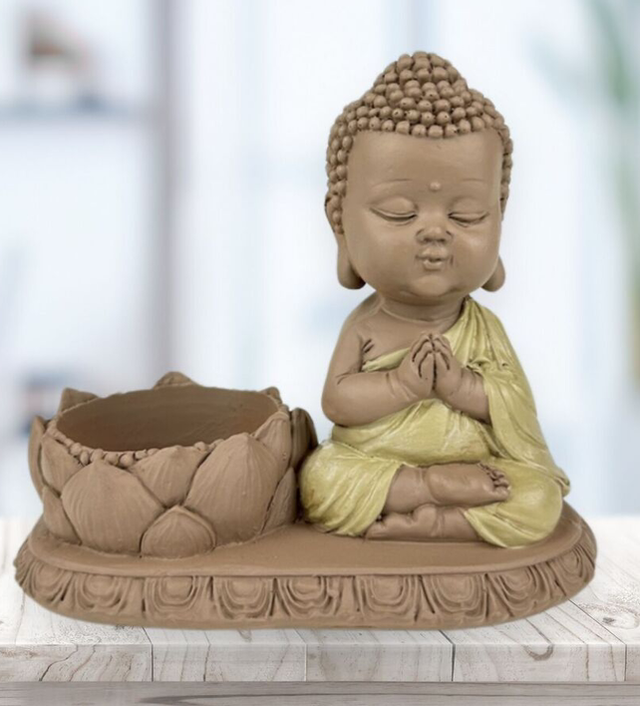 Estatuilla de Buda – Portavelas CH03 – Decoración Zen y Feng Shui