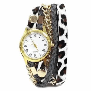 Reloj brazalete – leopardo