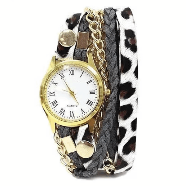Reloj brazalete – leopardo