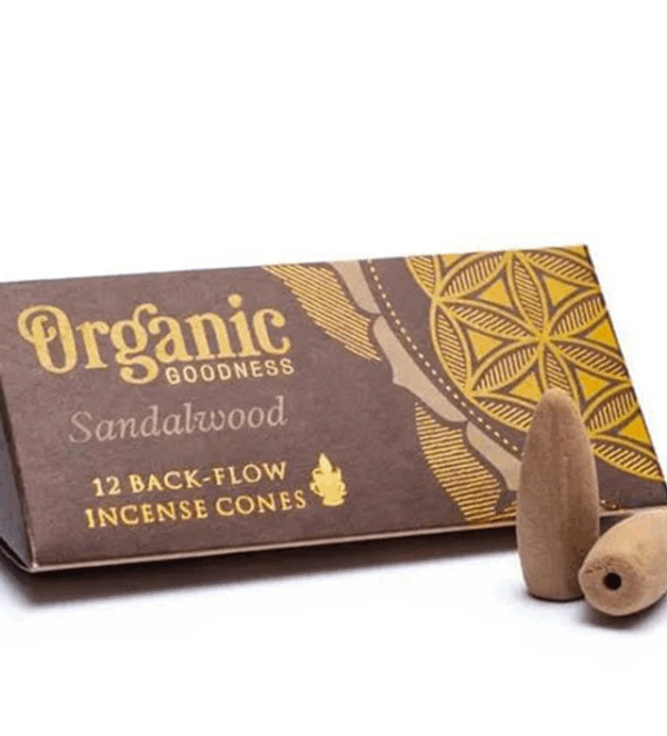 Conos de incienso para Cascada SÁNDALO Organic Goodness 24g