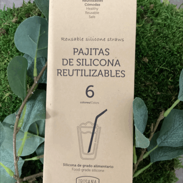Pajitas de silicona reutilizables  de Irisiana