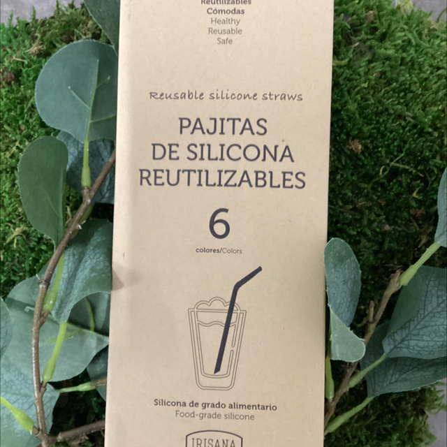 Pajitas de silicona reutilizables  de Irisiana