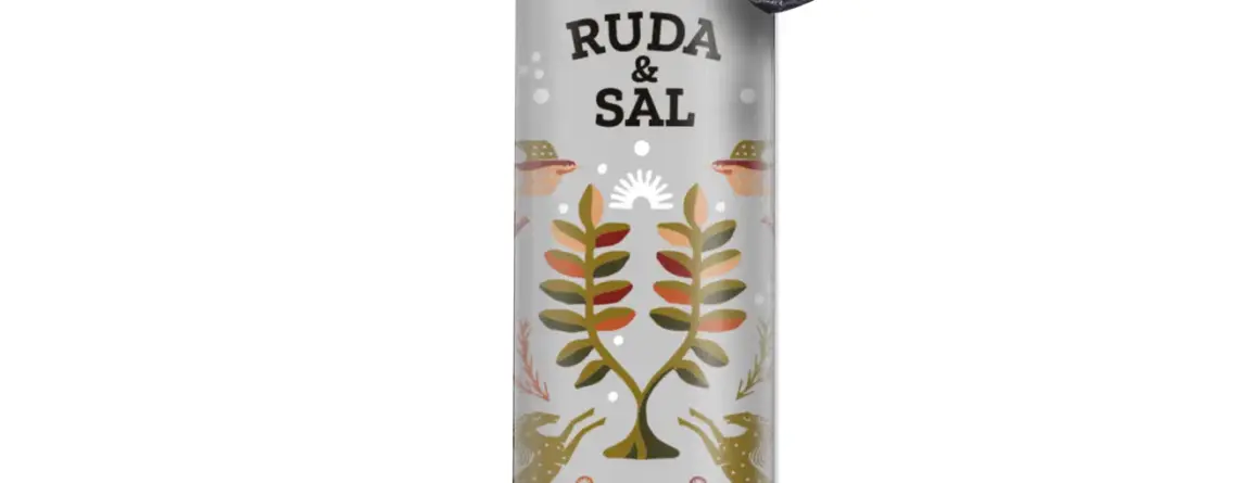 Veladora ritualizada Ruda y Sal para limpieza energética, protección y eliminación de energías negativas