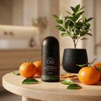Desodorante natural de mandarina ecológico sin aluminio con aloe vera